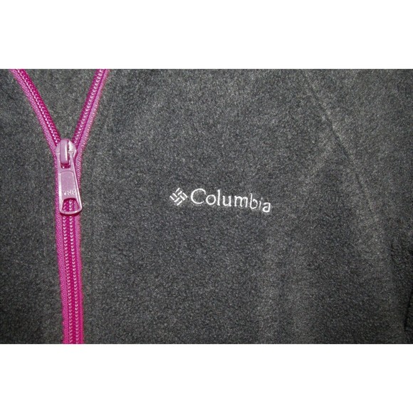 Columbia Women' Gray Full Zip Long Sleeve Zippered Pockets Fleece Jacket Size S - Picture 4 of 10